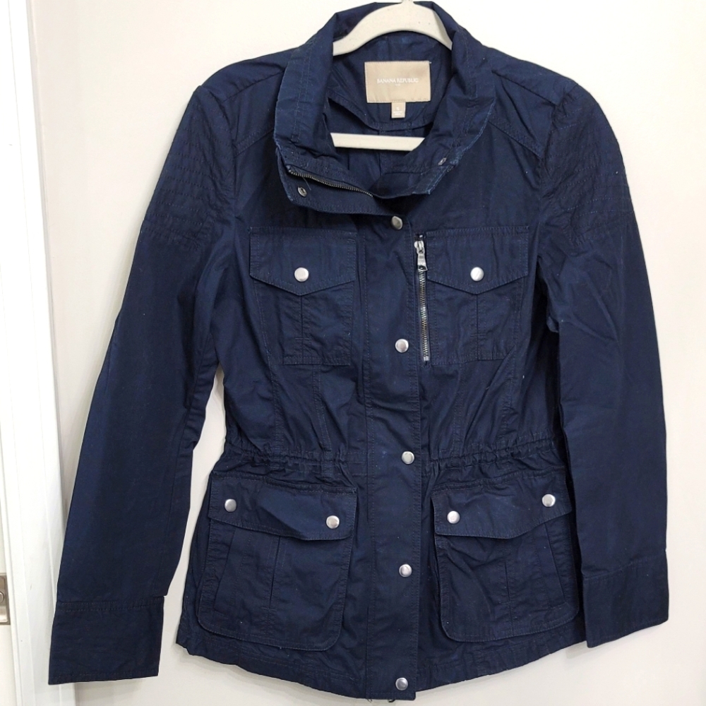 BANANA REPUBLIC Navy Blue Spring Jacket Size S